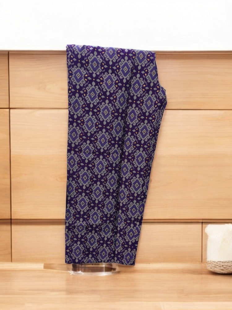 PURPLE A-LINE KURTA WITH PALAZZOS