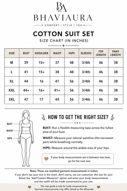 Brown Cotton Printed A-Line Suit Set .
