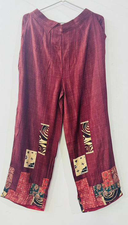 Brown Butter Muslin Embroidered Co-Ord Set