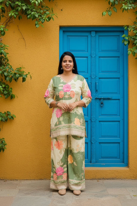 Daily Wear Cotton Co-Ord Set 