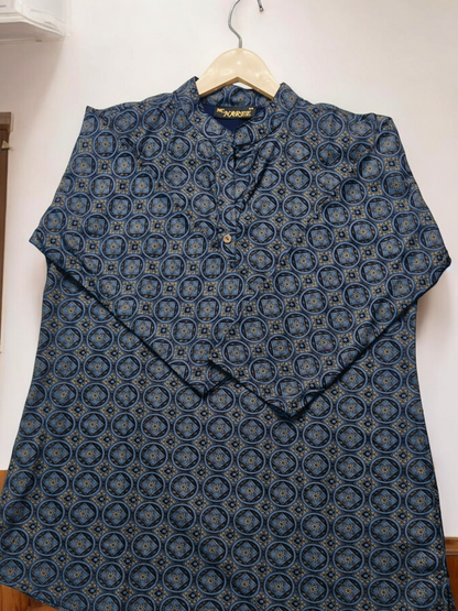 Dark Grey Printed Casual Tunic for Women