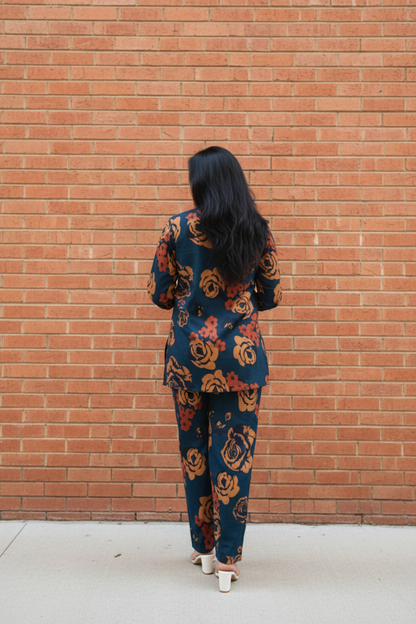 Floral Printed Rayon Co-Ord Set for Women